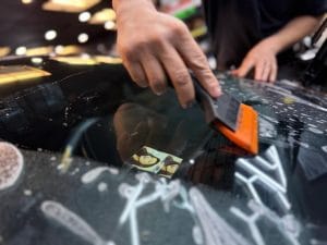 Paint correction removing swirl marks in Sacramento