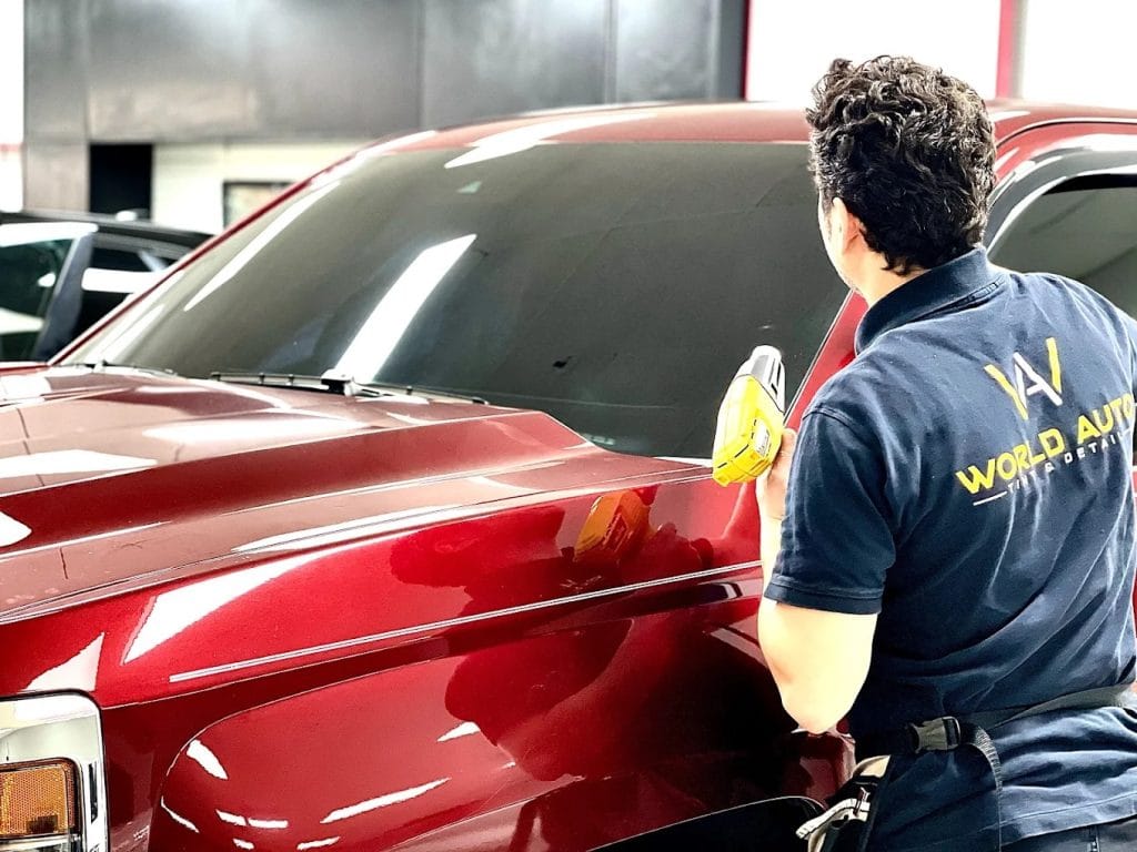 Paint protection film preventing rock chips on a car in Sacramento