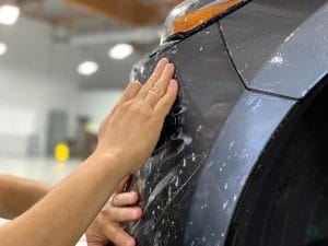 Washing a ceramic coated car in Sacramento