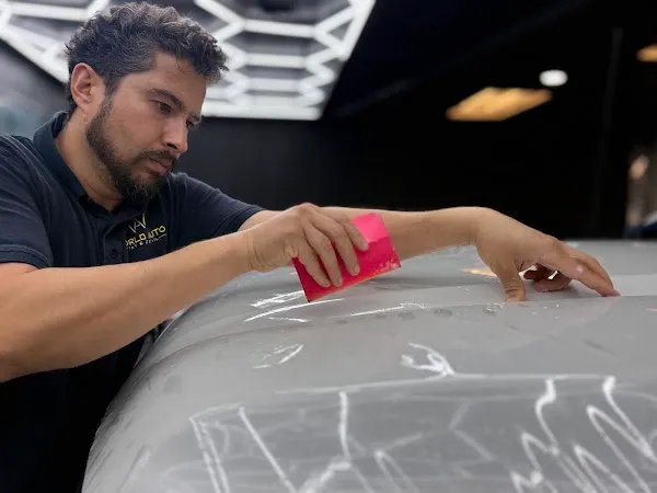 Ceramic coating water beading on a car in Sacramento